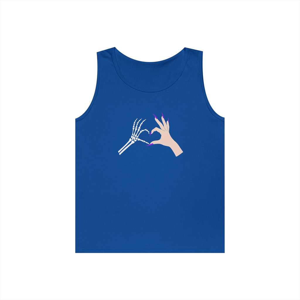 Skeleton Hand Heart Tank
