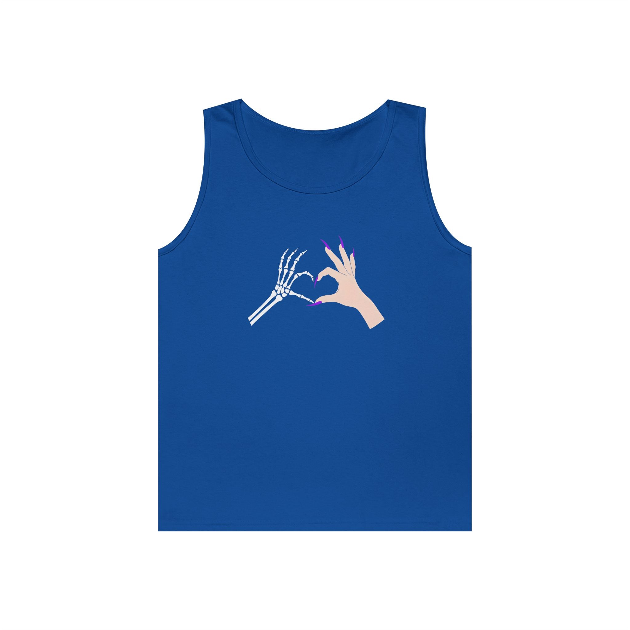 Skeleton Hand Heart Tank