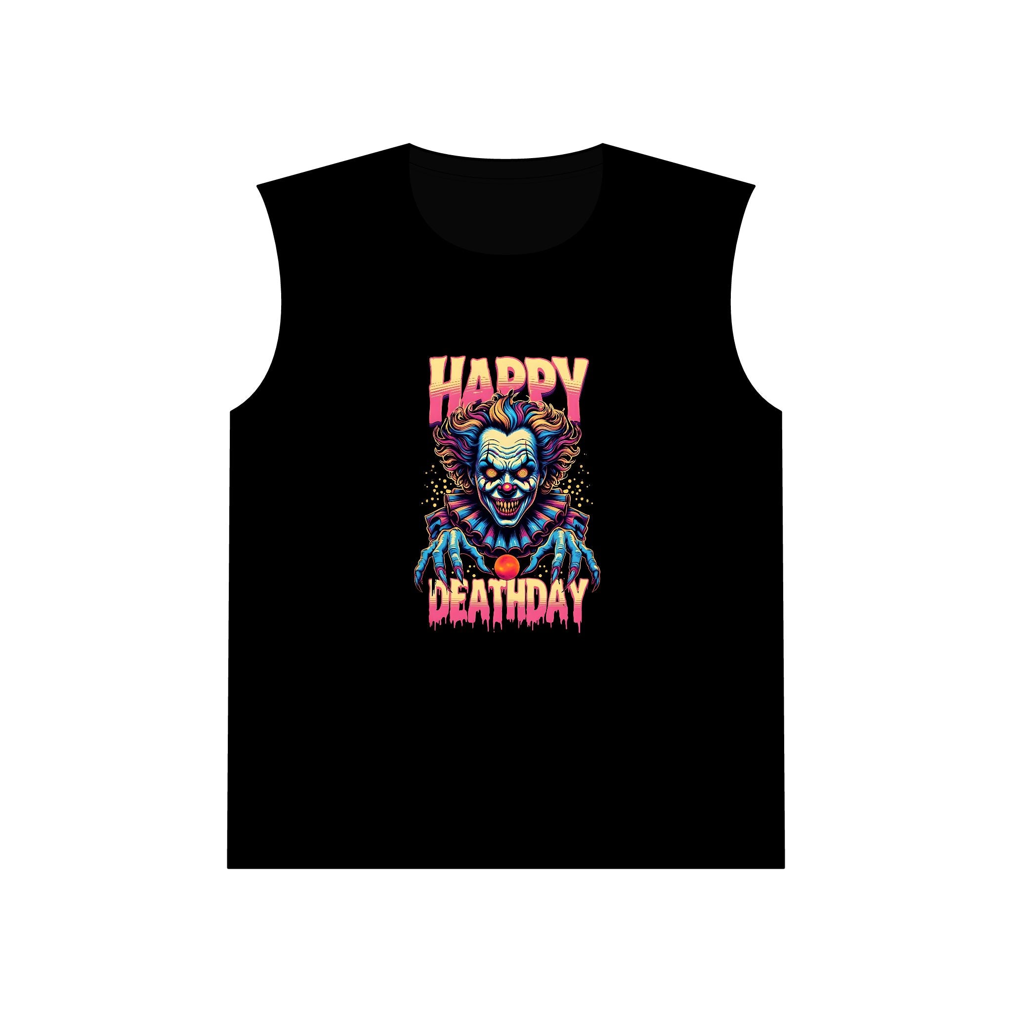 "Happy Deathday" Clown Muscle Tank