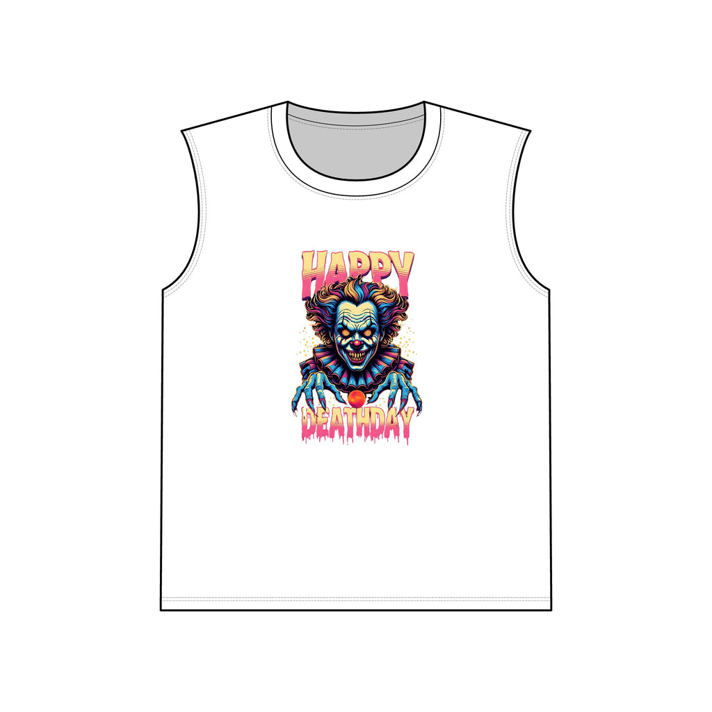 "Happy Deathday" Clown Muscle Tank