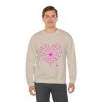 Spiderweb Heart Crewneck Sweatshirt
