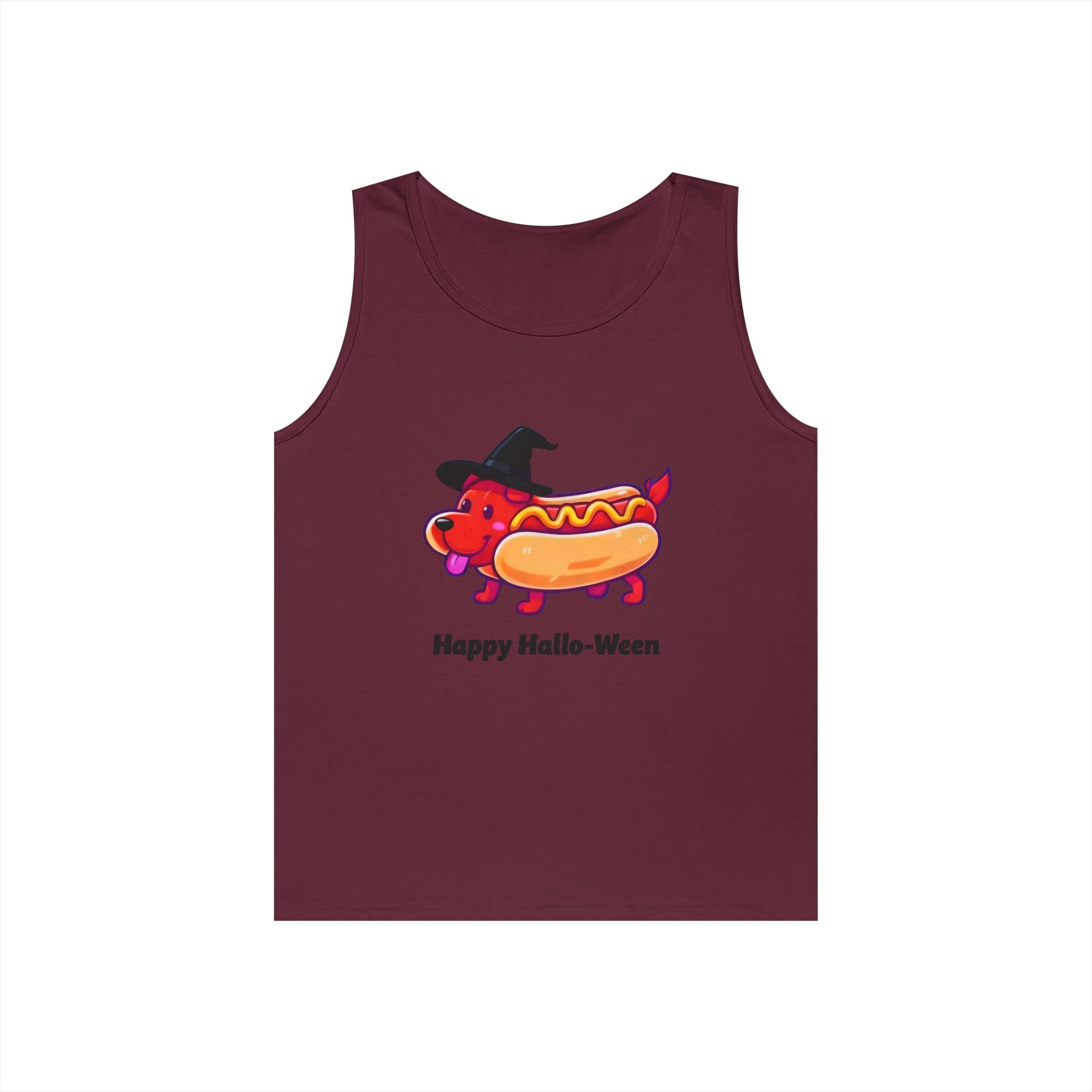 "Happy Hallo-Ween" Hotdog Costume Tank