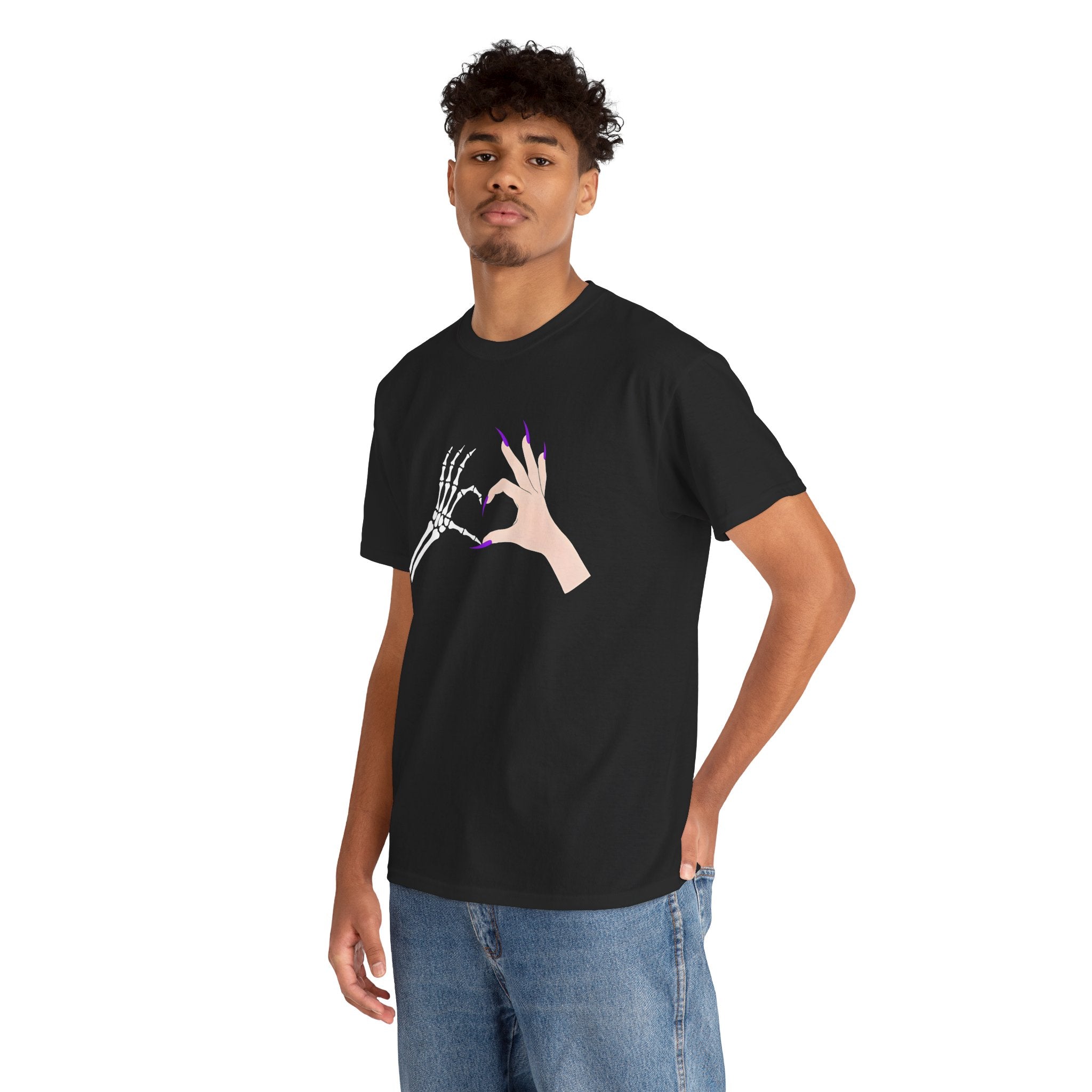 Skeleton Hand Heart Tee