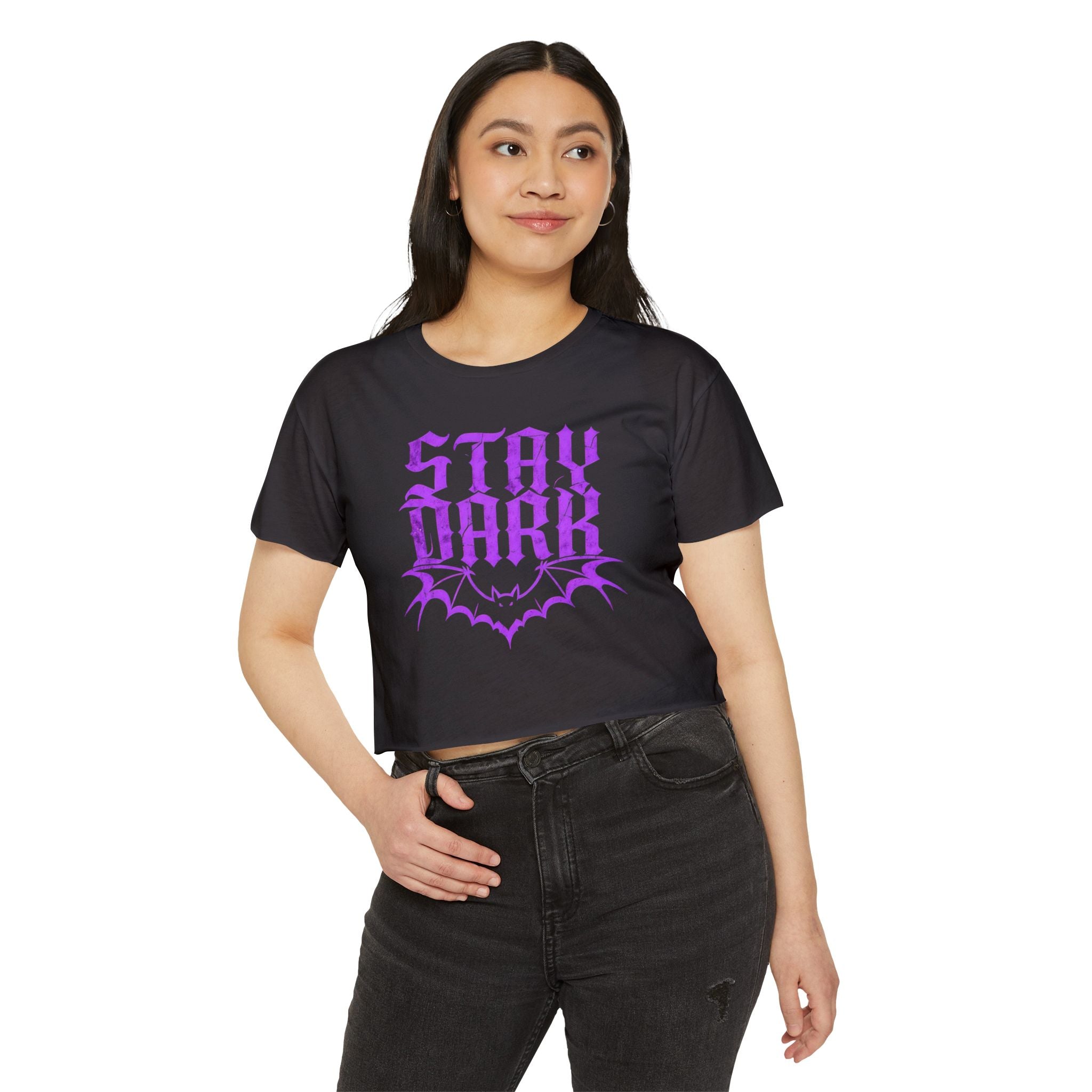 "Stay Dark" Cropped Tee