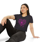 Spiderweb Heart Cropped Tee