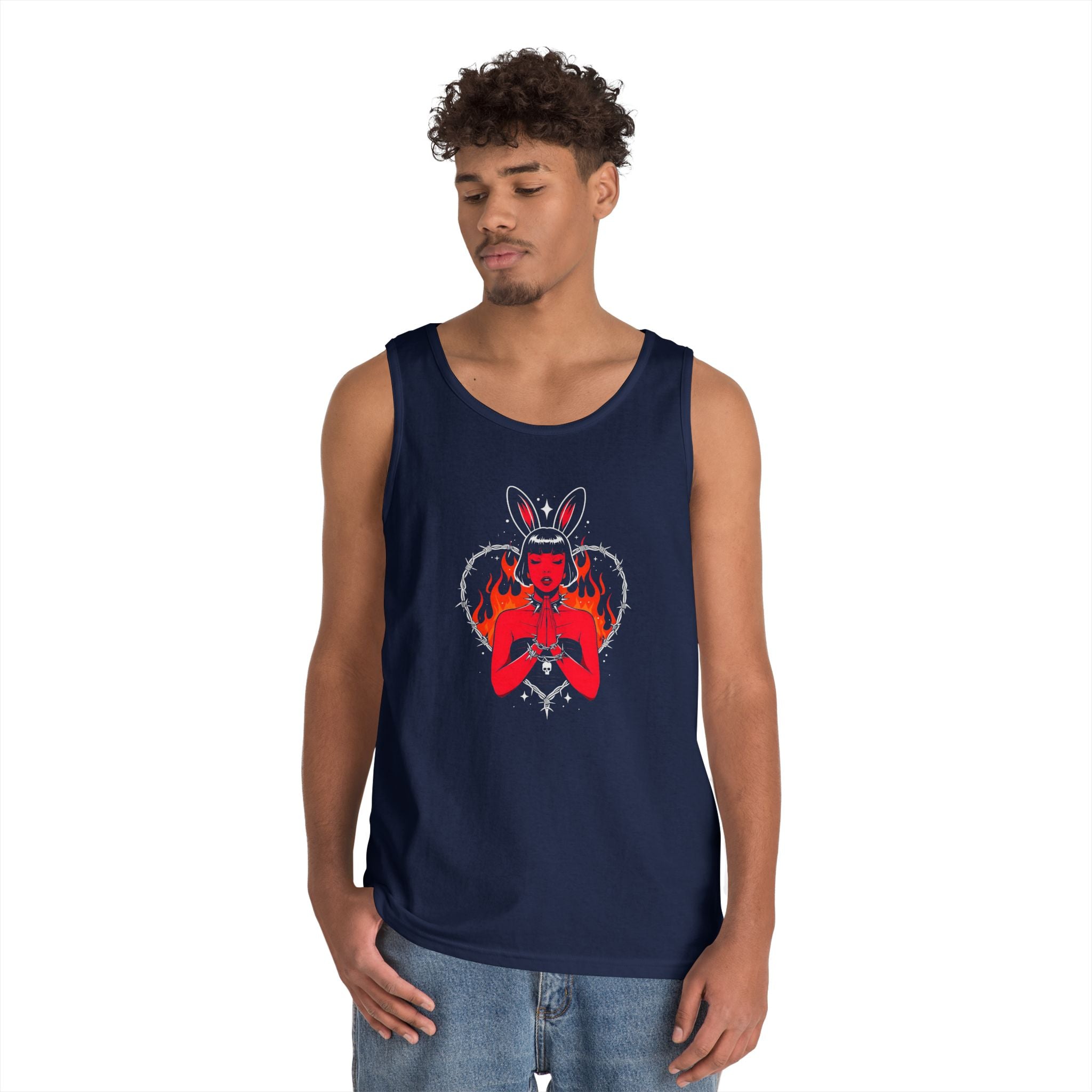 Edgy Bunny Heart Tank