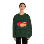 "Happy Hallo-Ween" Hotdog Costume Crewneck Sweatshirt