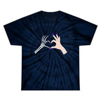 Skeleton Hand Heart Tie-Dye Tee