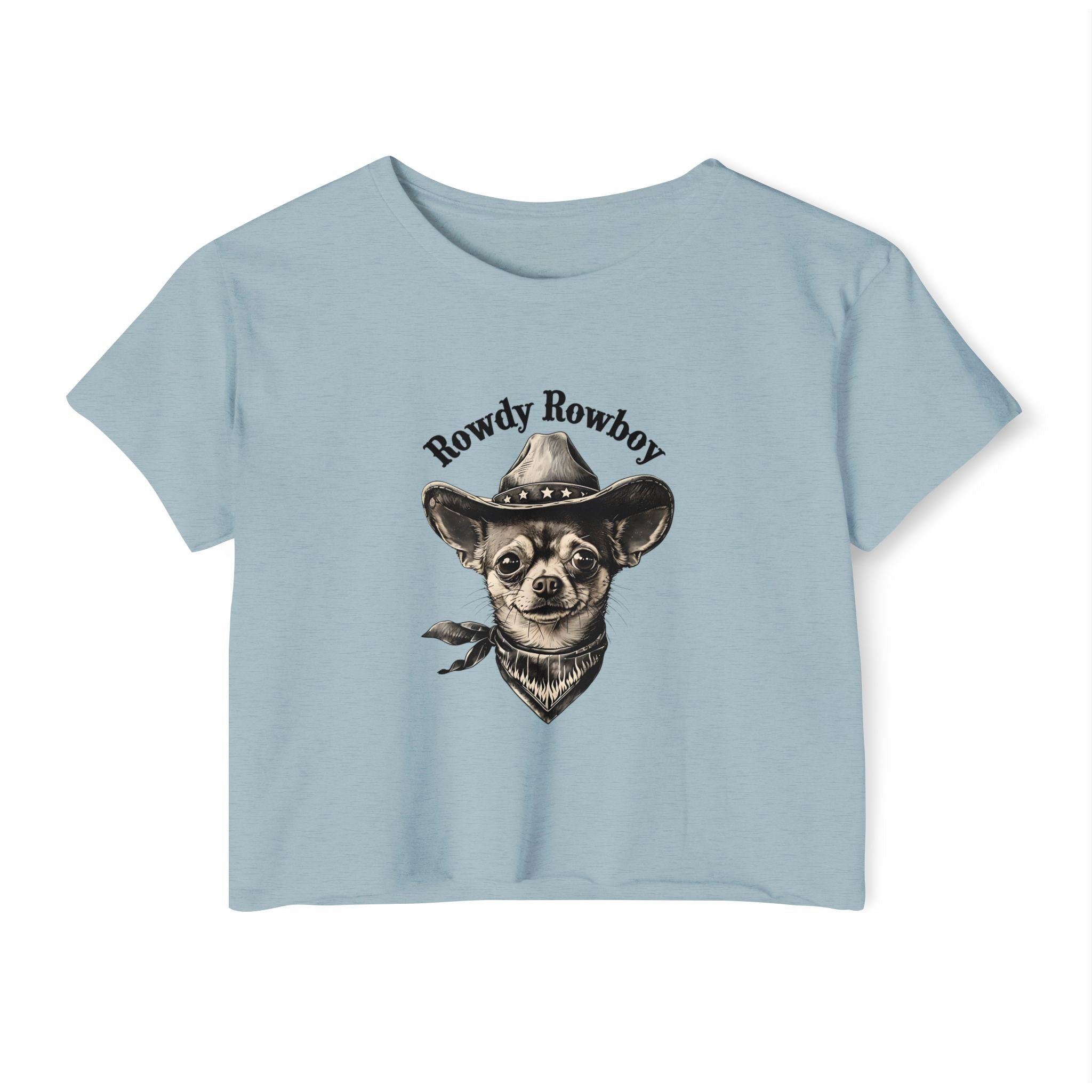 Crop Top with 'Rowdy Rowboy' Design