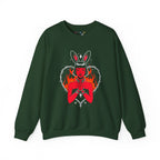 Edgy Bunny Heart Crewneck Sweatshirt