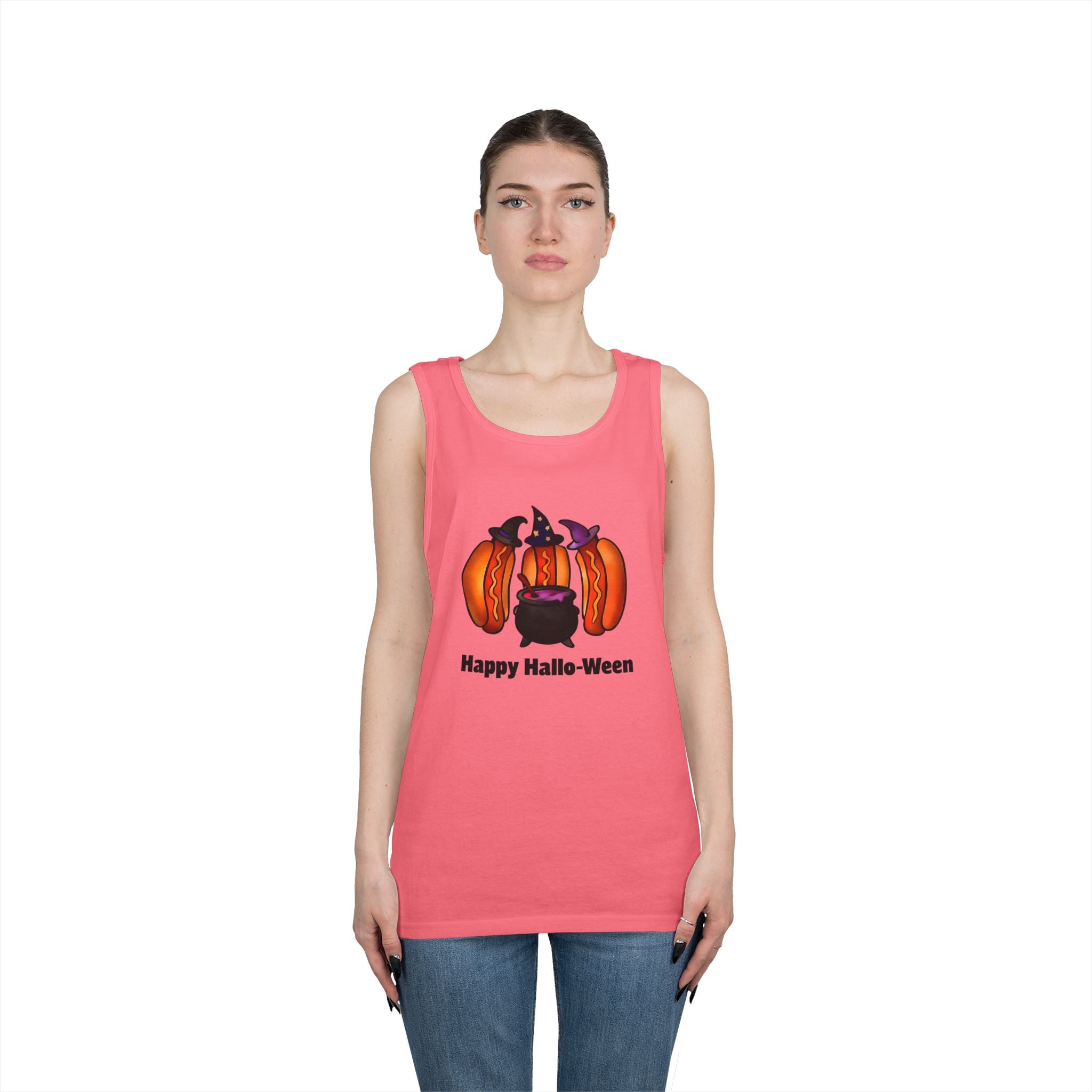 "Happy Hallo-Ween" Hotdog Witches Tank