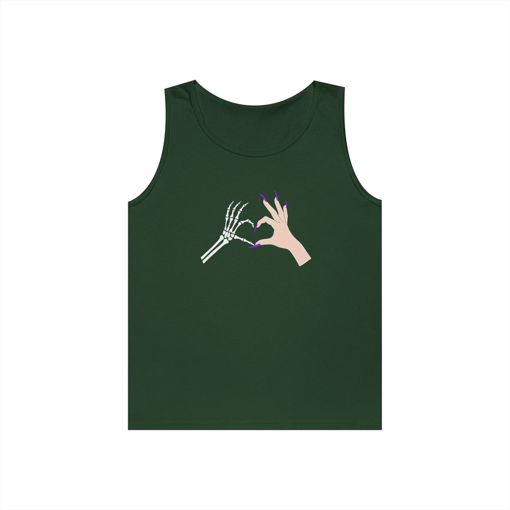 Skeleton Hand Heart Tank