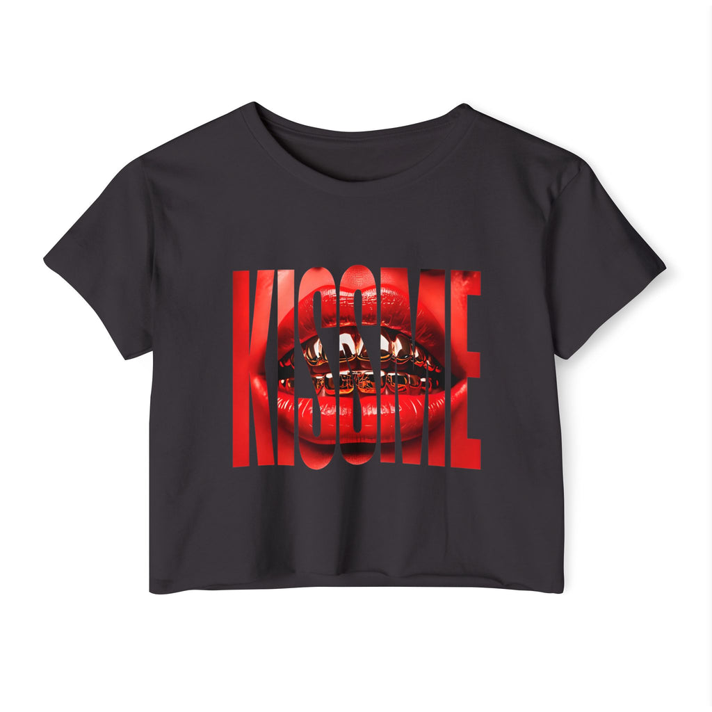 "Kiss Me" Cropped Tee