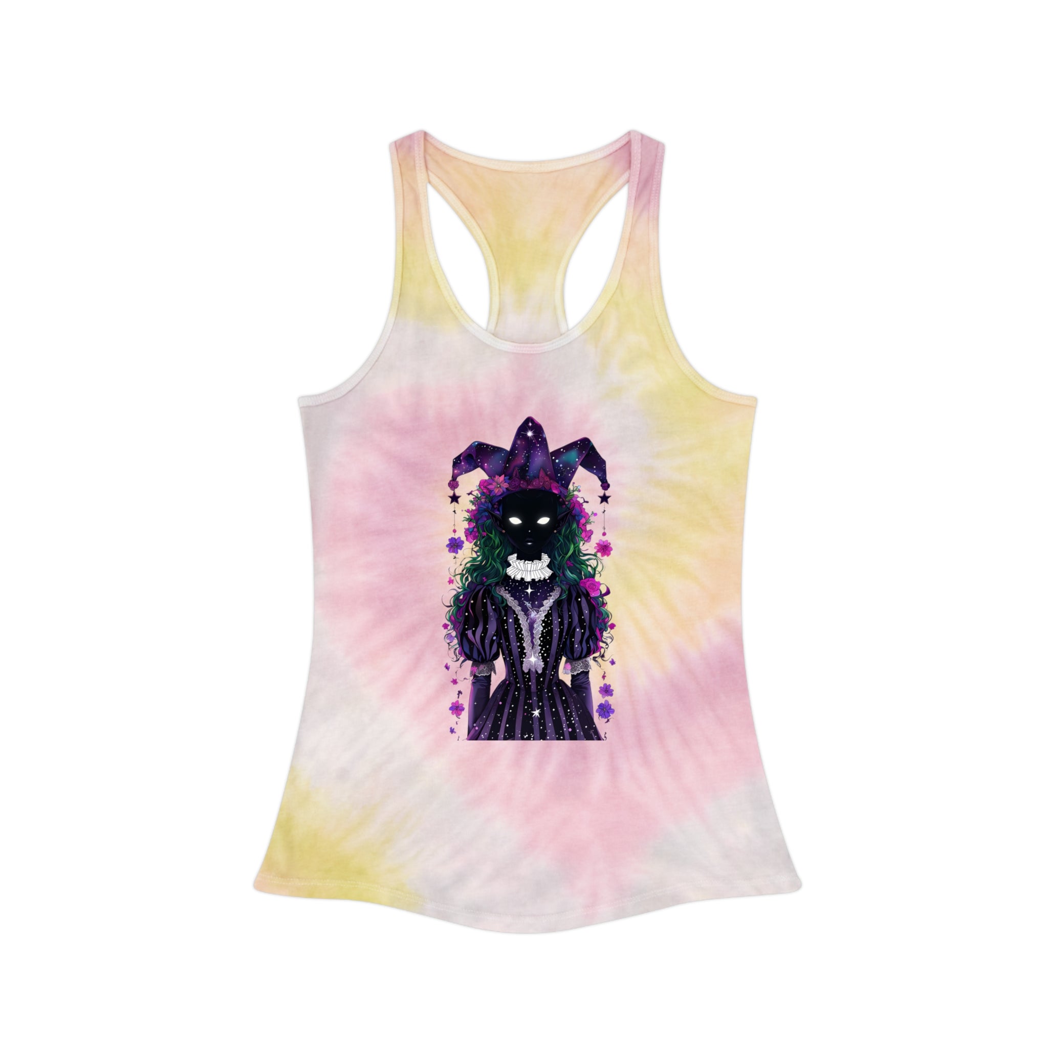 Mystical Joker Tie-Dye Racerback Tank