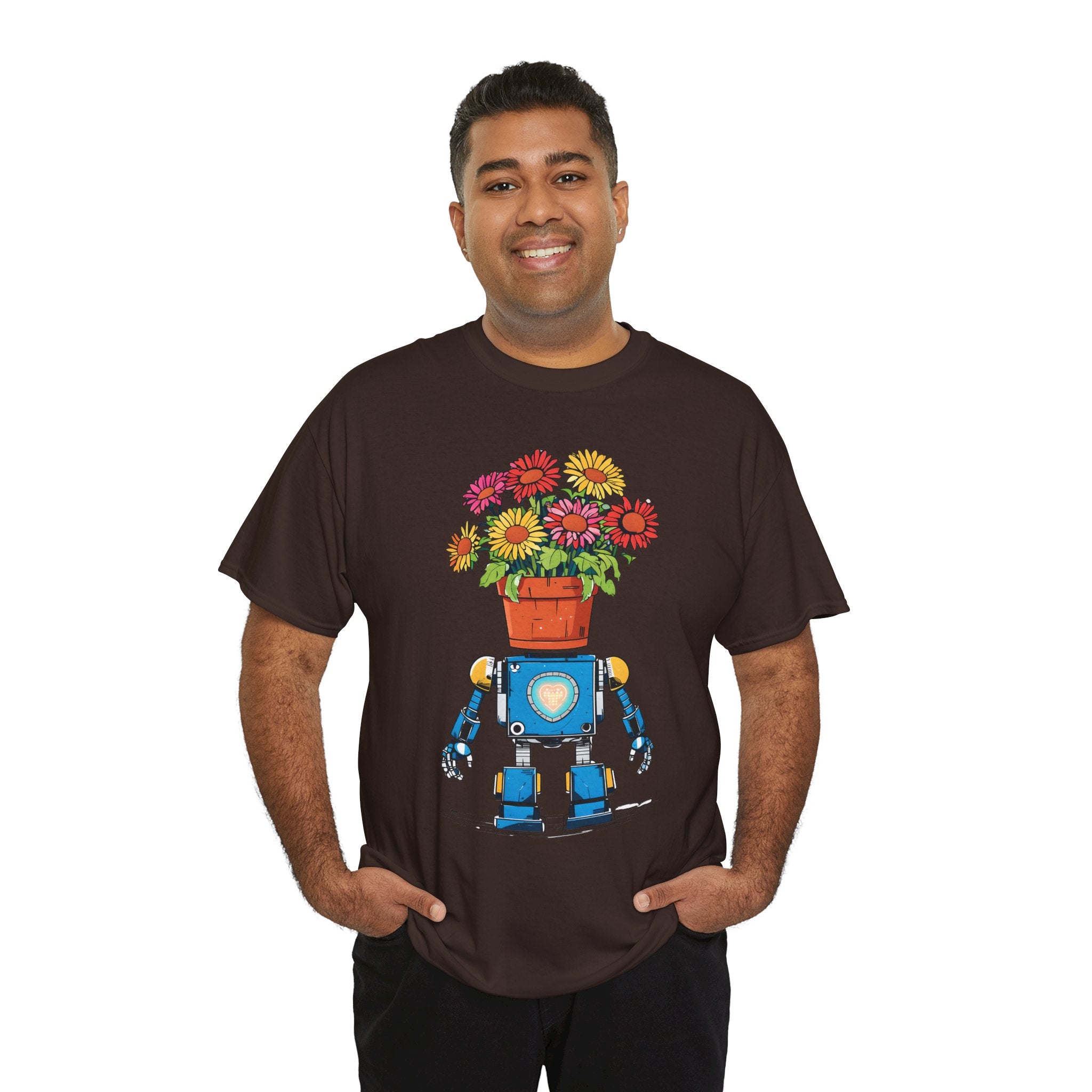 Robot Flower Power Tee