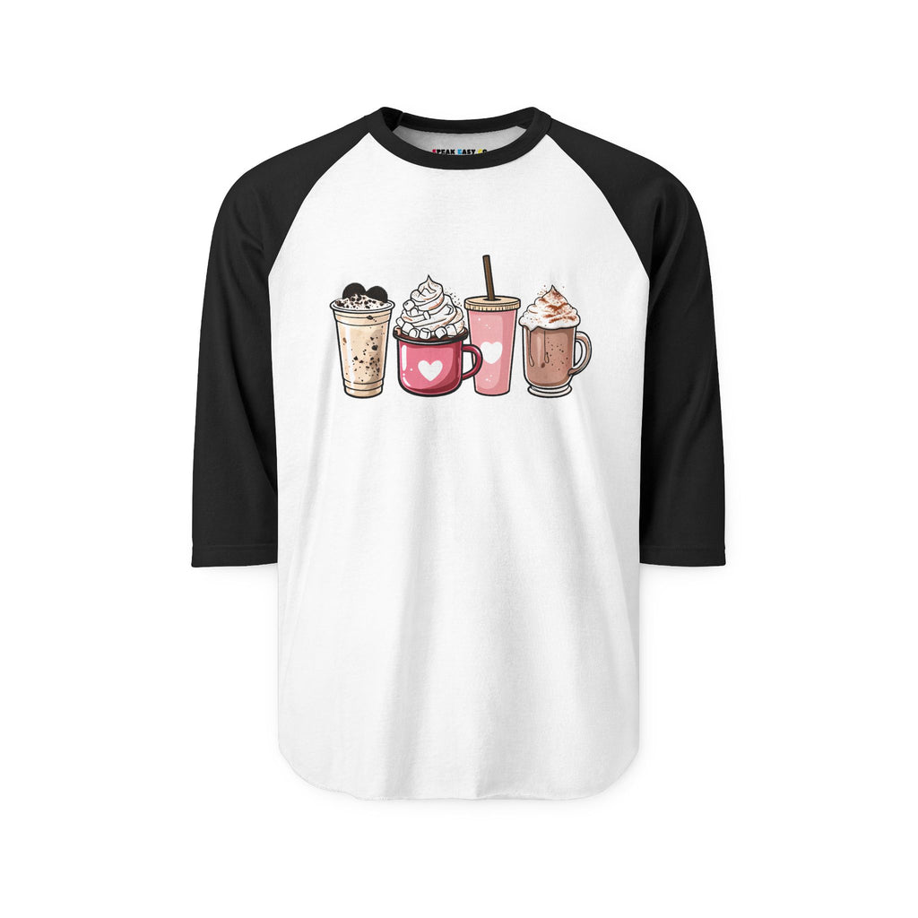 Coffee Lovers 3/4th Sleeve Raglan Shirt