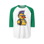 Punk Duck Raglan Three-Quarter Sleeve Tee