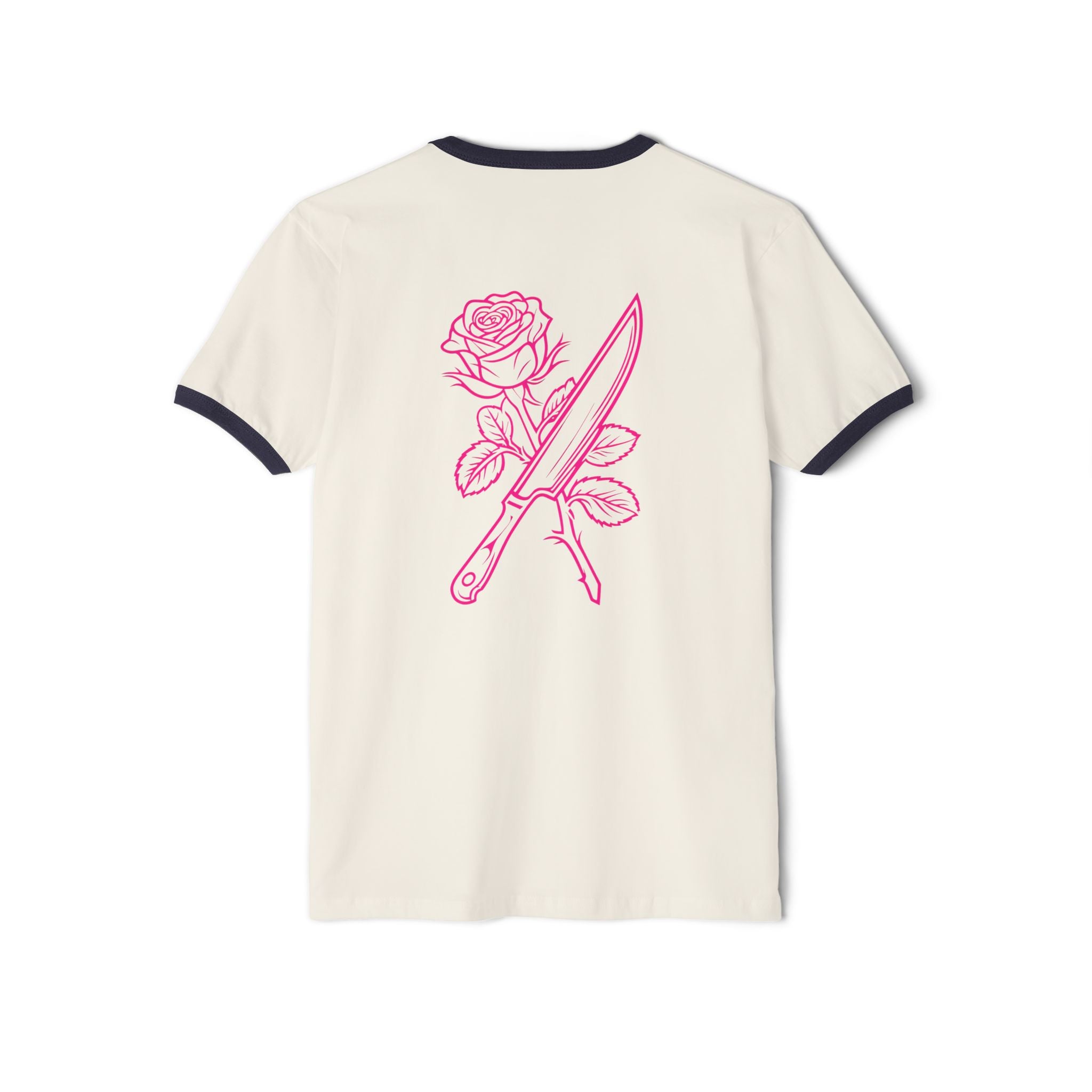 Rose & Knife Ringer Tee