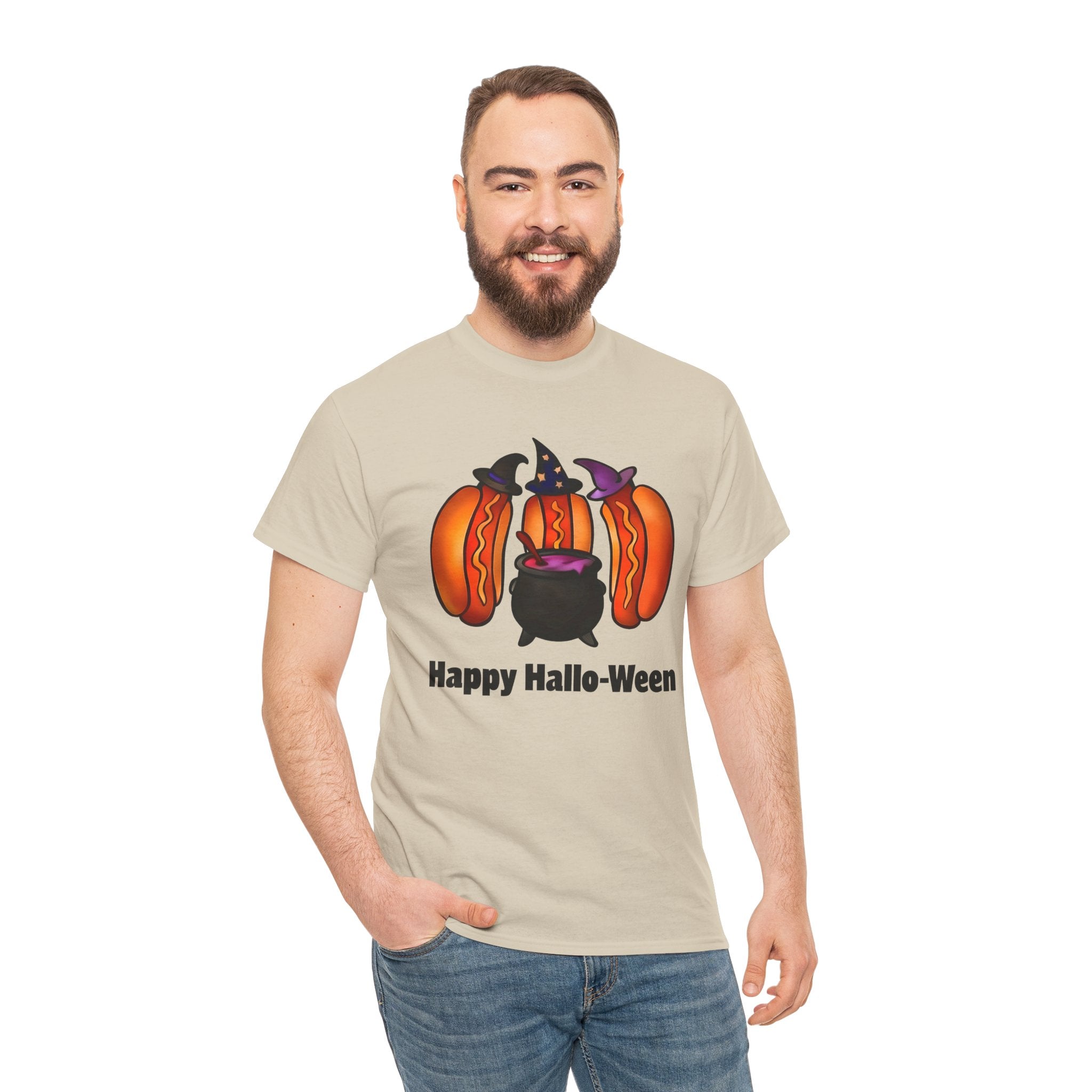 "Happy Hallo-Ween" Hotdog Witches Tee