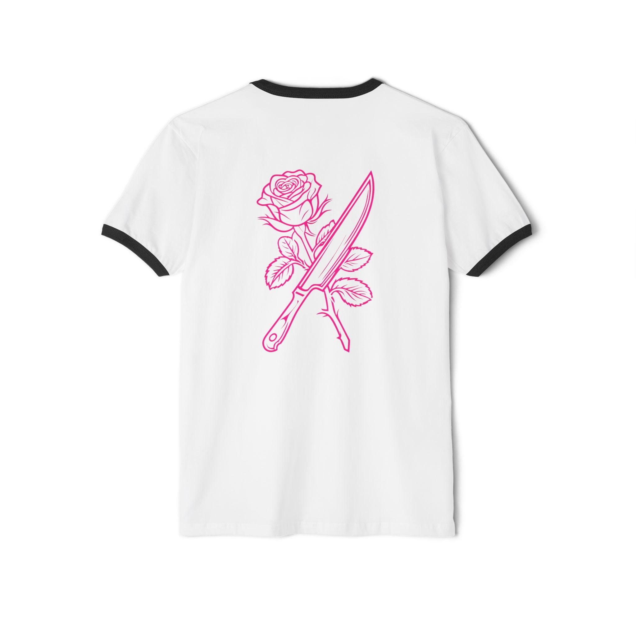 Rose & Knife Ringer Tee