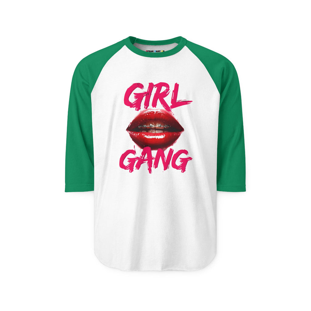 "Girl Gang" 3/4th Sleeve Raglan Shirt