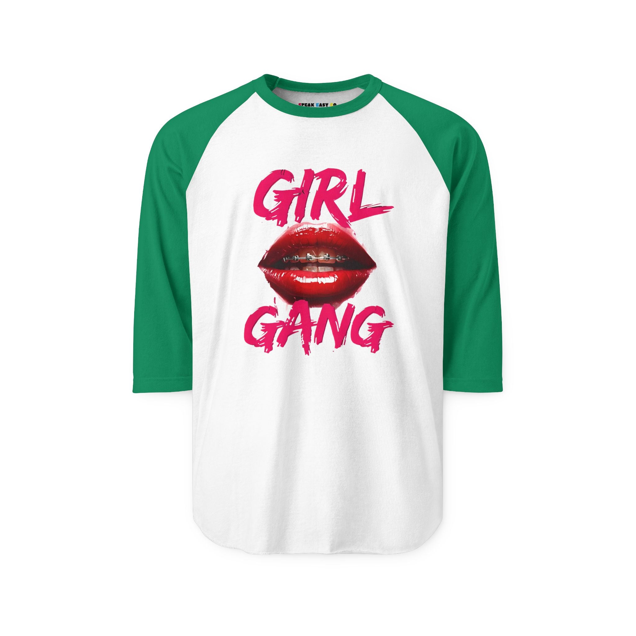 "Girl Gang" 3/4th Sleeve Raglan Shirt