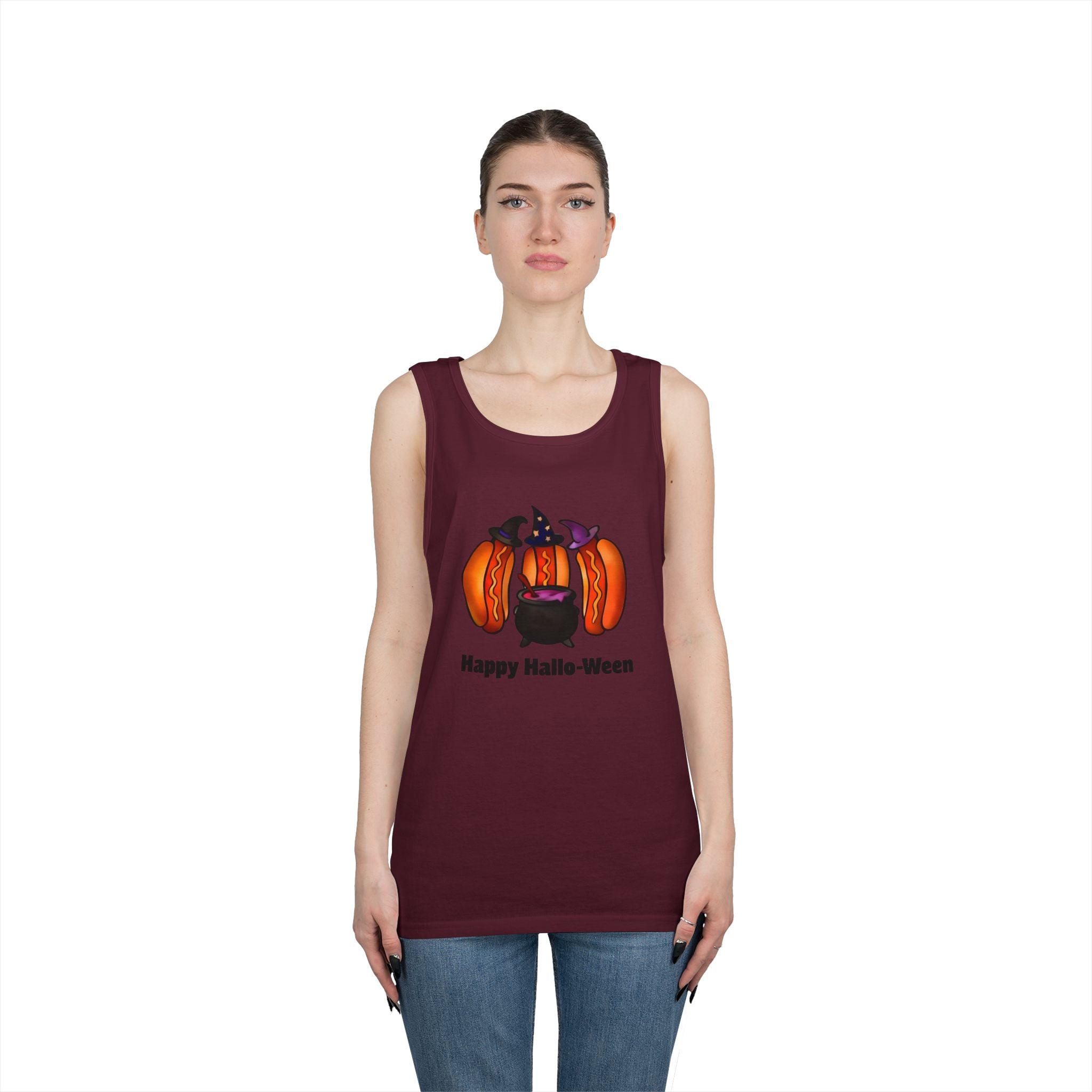 "Happy Hallo-Ween" Hotdog Witches Tank