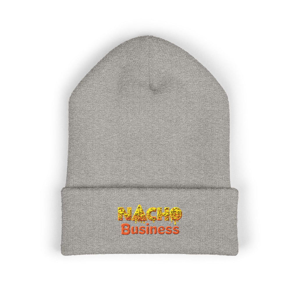 Nacho Business Embroidered Classic Cuffed Beanie