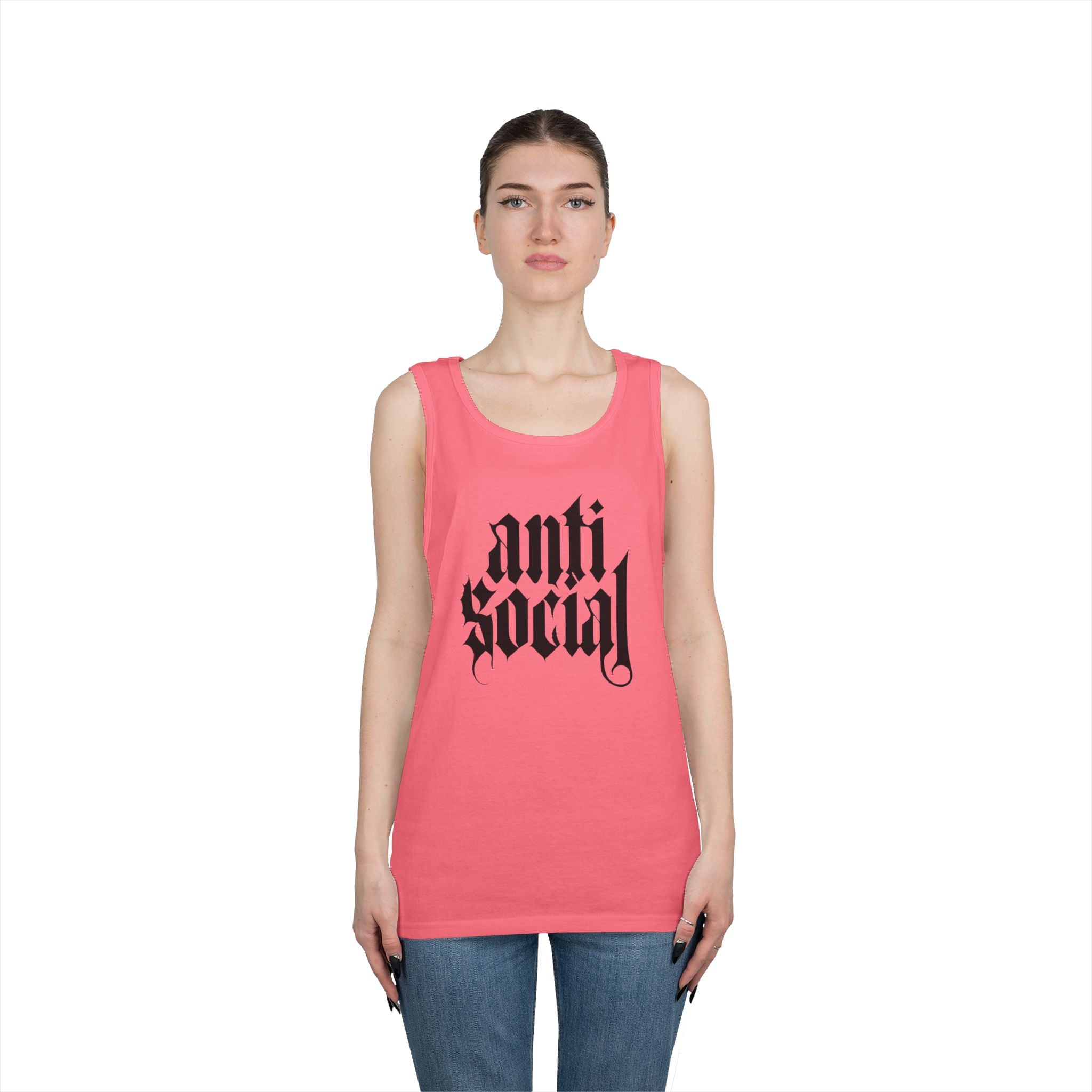 Anti-Social Heavy Cotton Tank Top