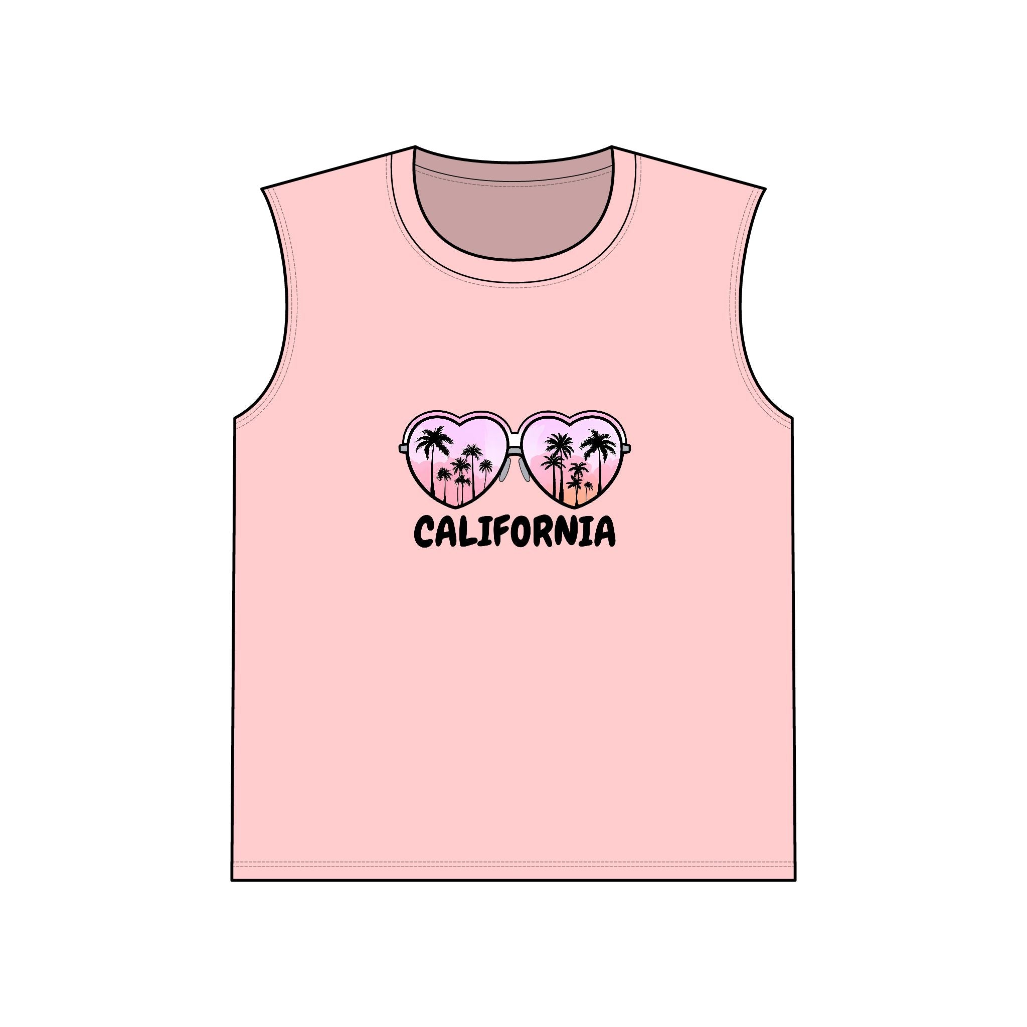 California Glasses Muscle Tank