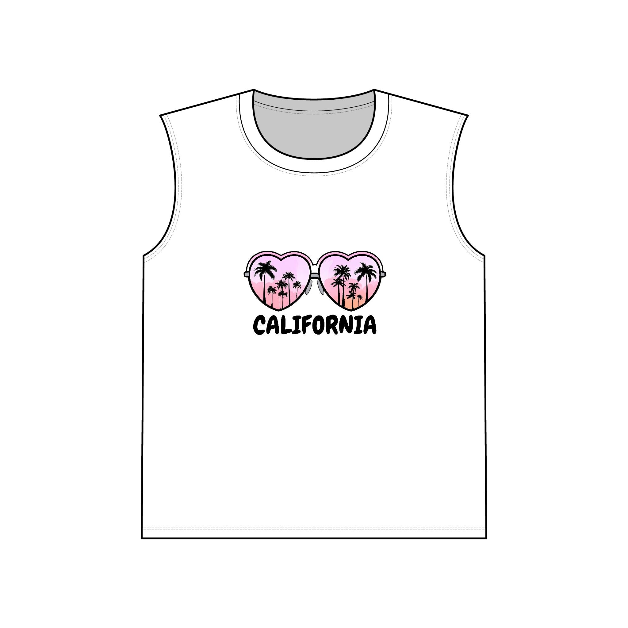 California Glasses Muscle Tank