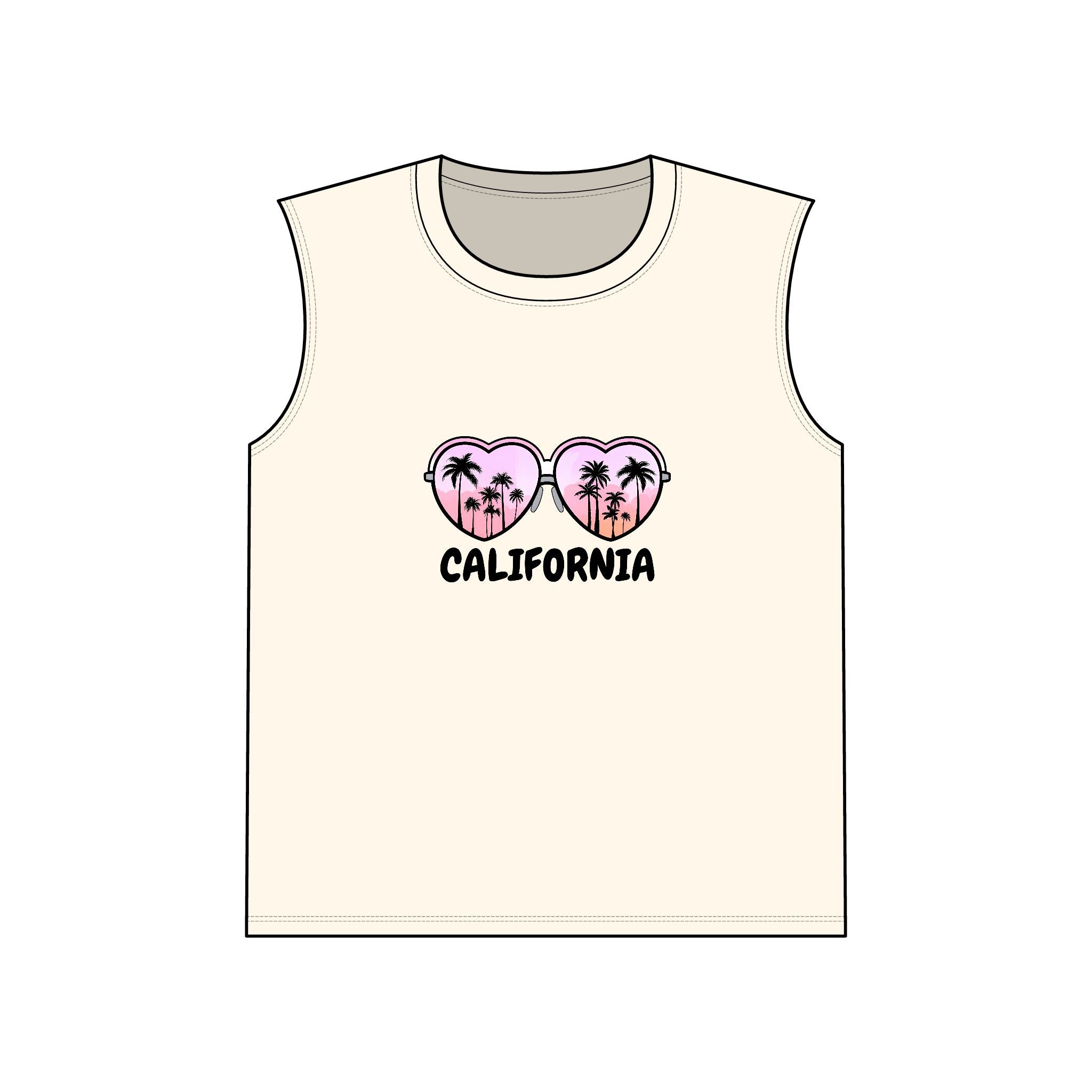 California Glasses Muscle Tank