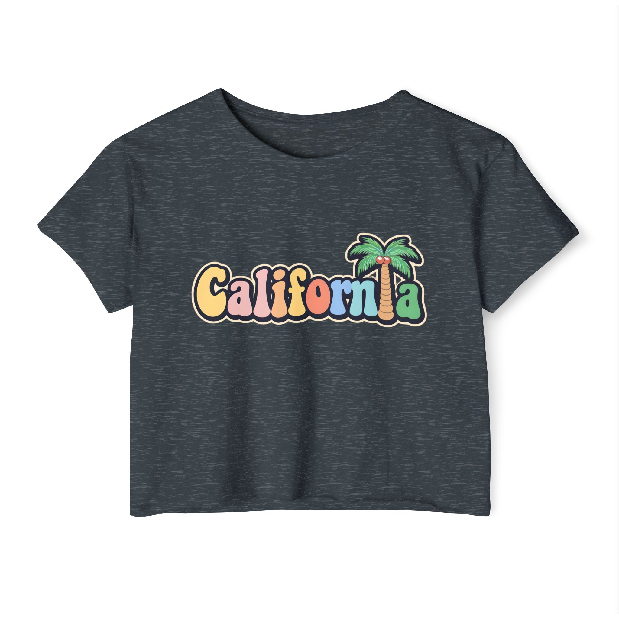 California Palm Tree Cropped Tee
