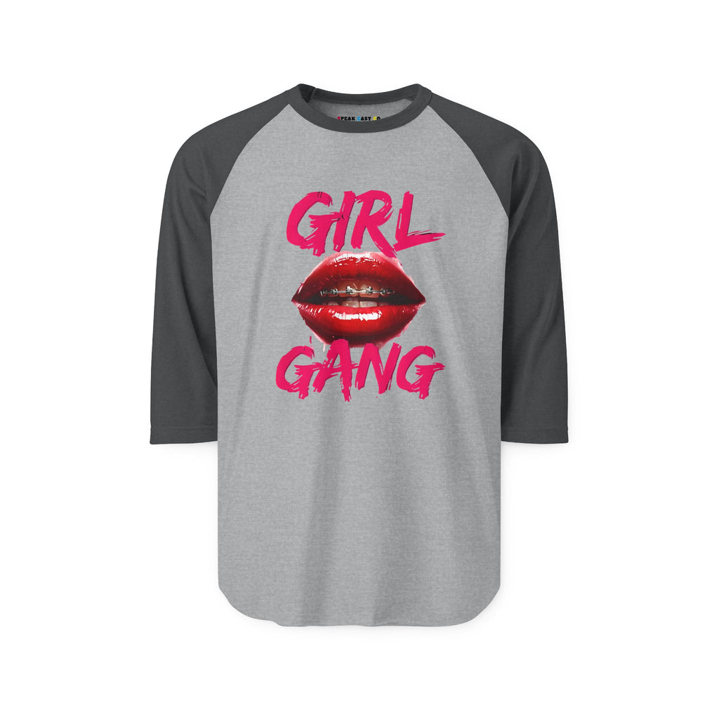 "Girl Gang" 3/4th Sleeve Raglan Shirt