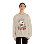Cute Ghost Pumpkin Crewneck Sweatshirt