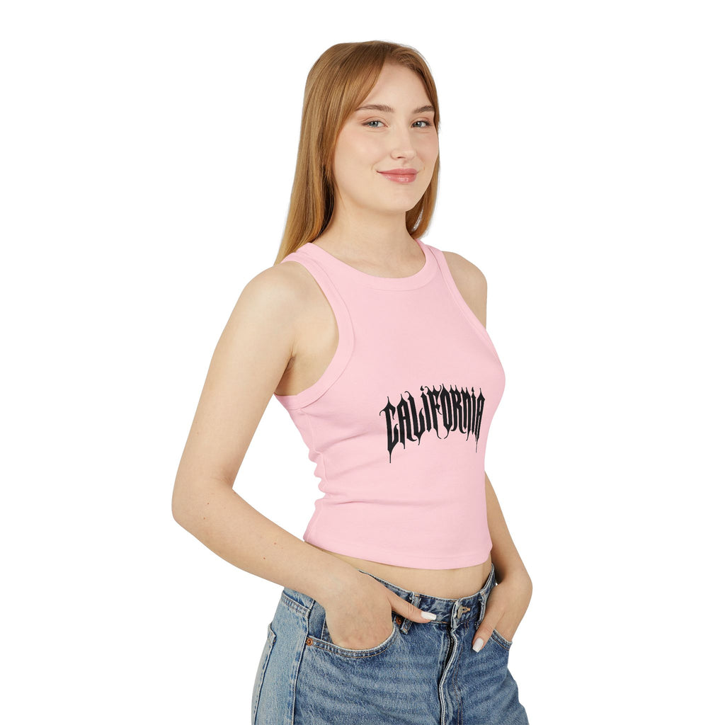 California Cropped Racer Tank