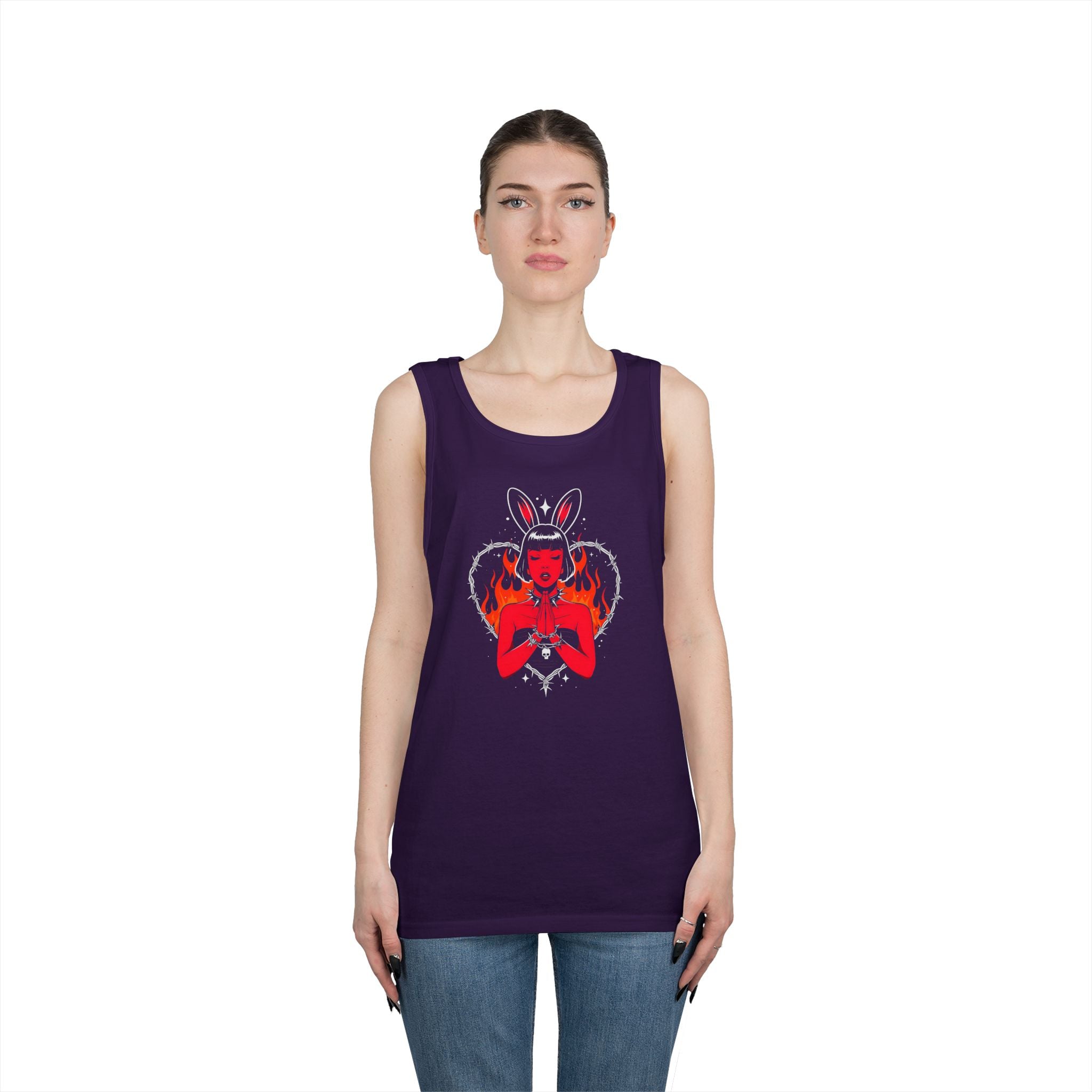 Edgy Bunny Heart Tank