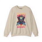 "Happy Deathday" Clown Crewneck Sweatshirt
