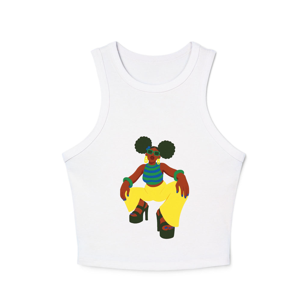 Afro Puffs Racer Tank