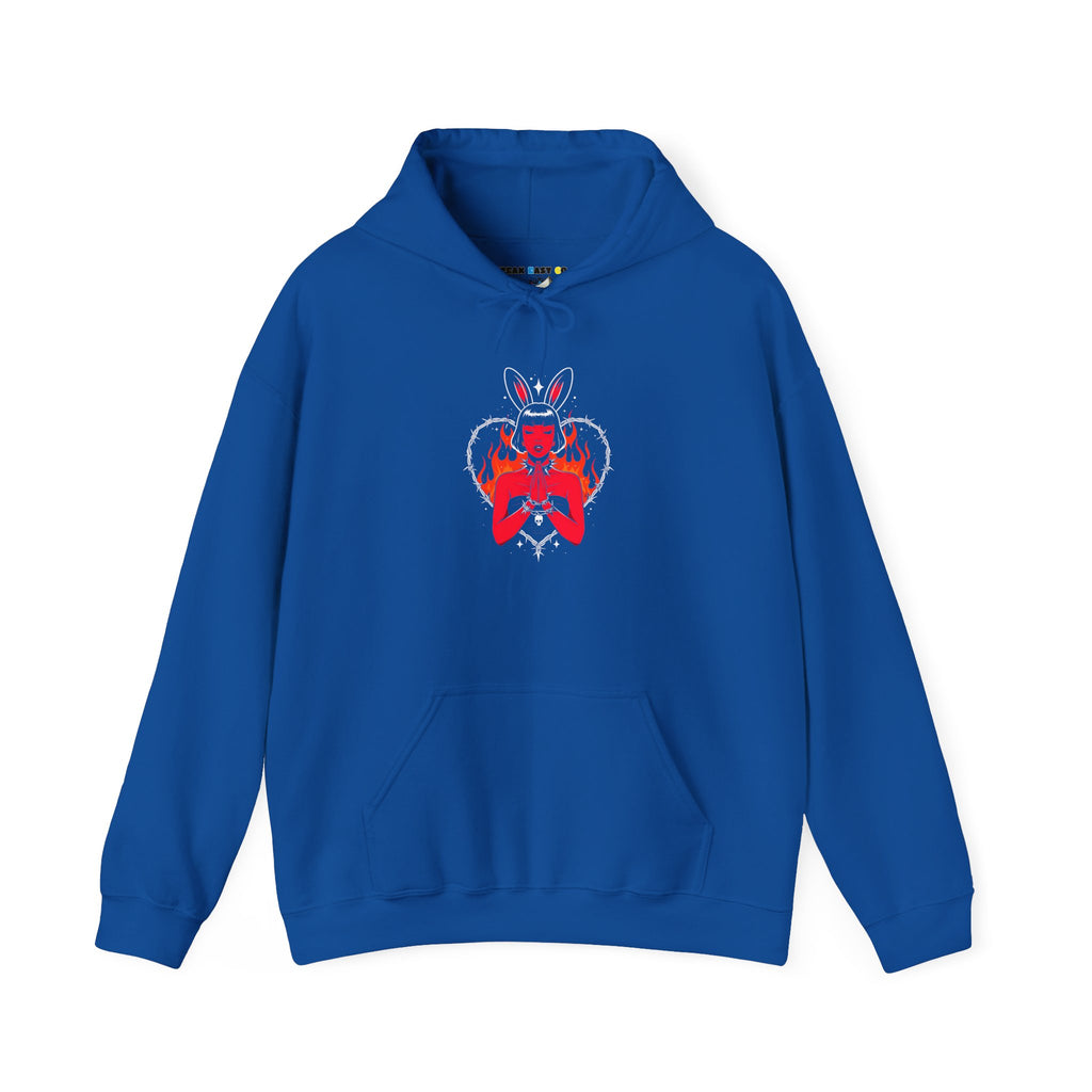 Edgy Bunny Heart Hoodie