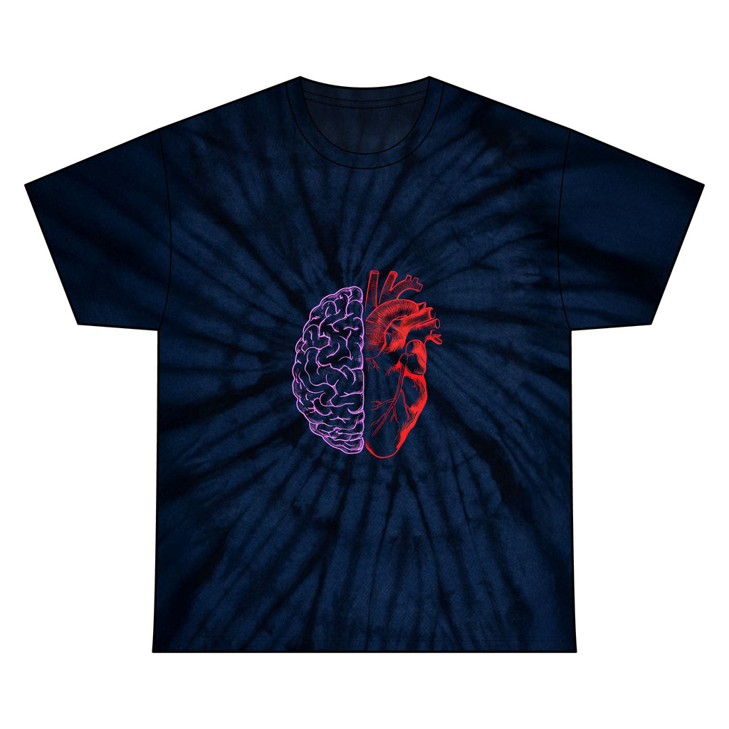 Heart & Brain Tie-Dye Tee