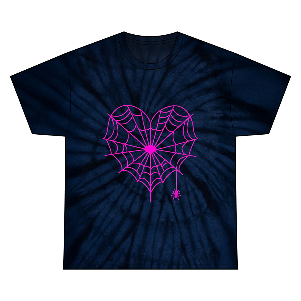 Spiderweb Heart Tie-Dye Tee