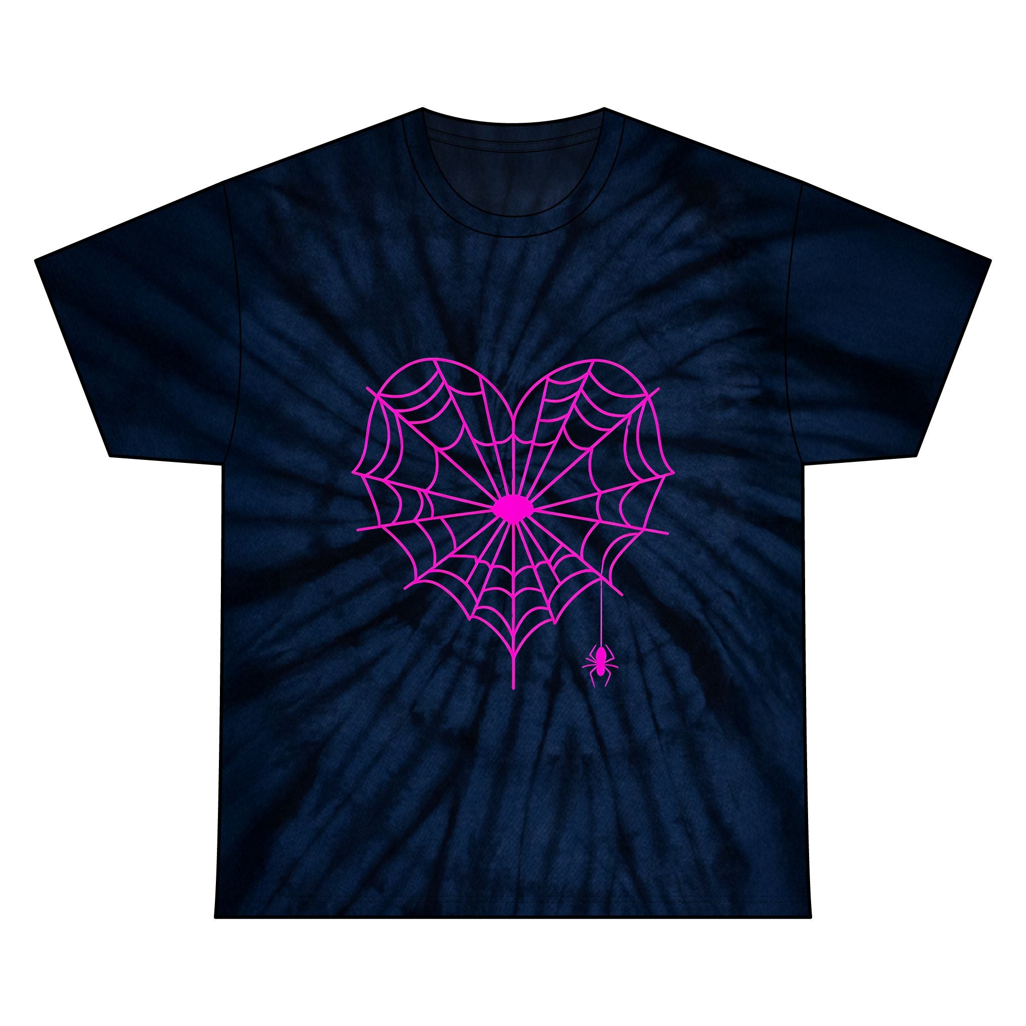 Spiderweb Heart Tie-Dye Tee