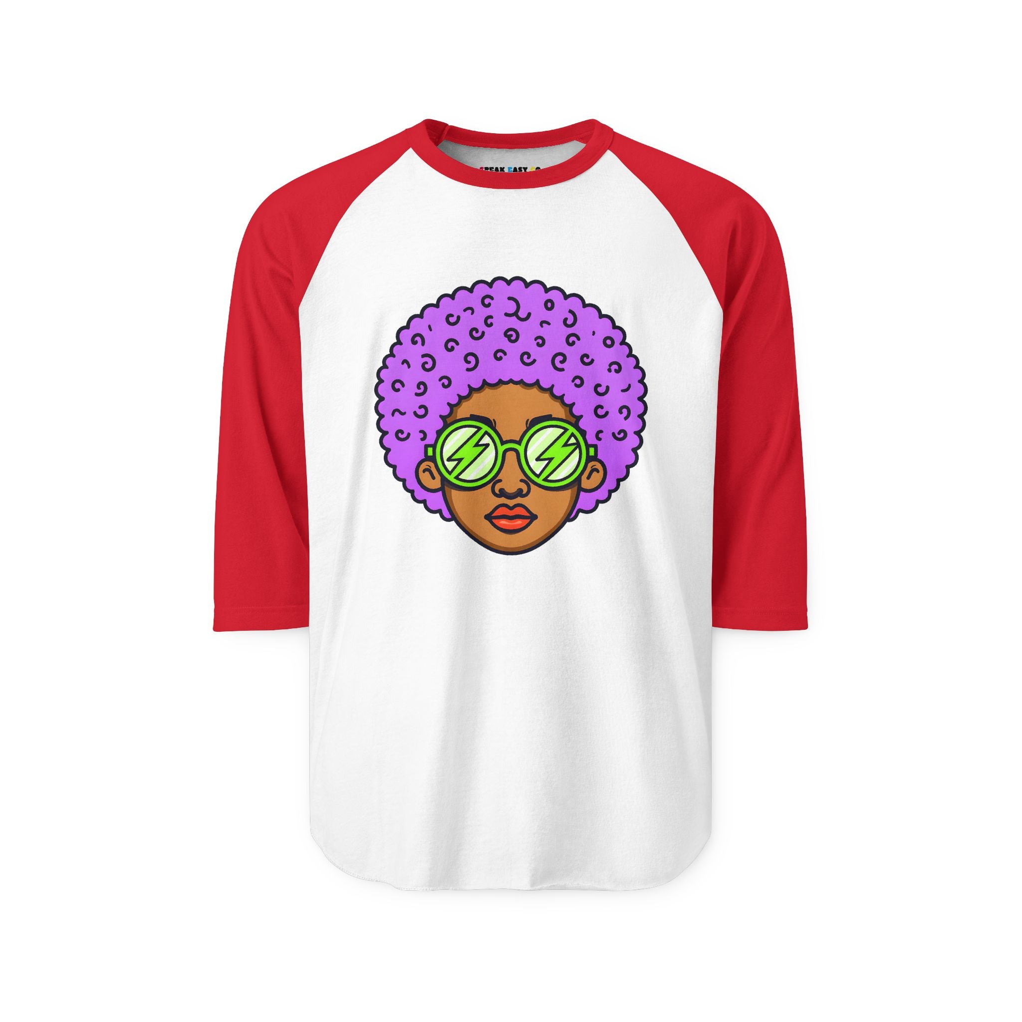 Afro 3/4th Sleeve Raglan Shirt