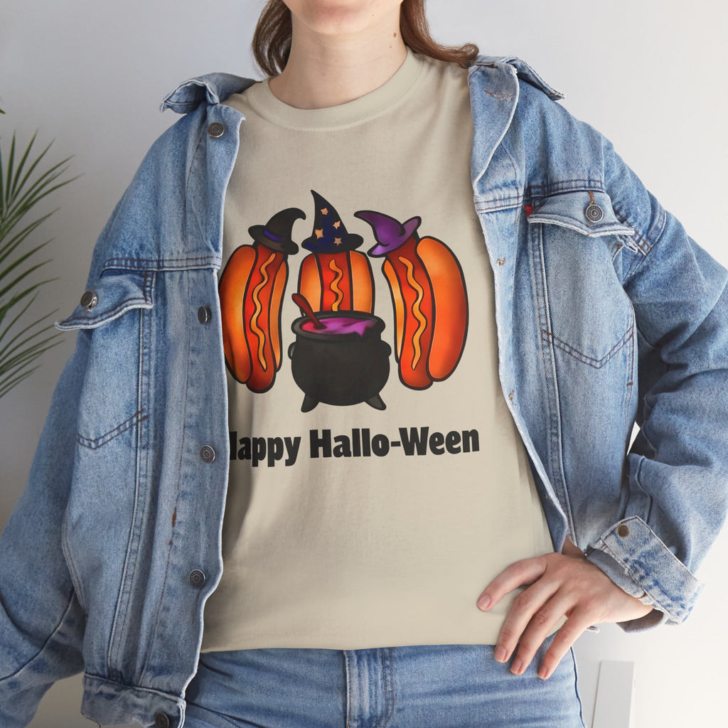 "Happy Hallo-Ween" Hotdog Witches Tee