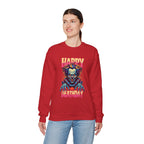 "Happy Deathday" Clown Crewneck Sweatshirt
