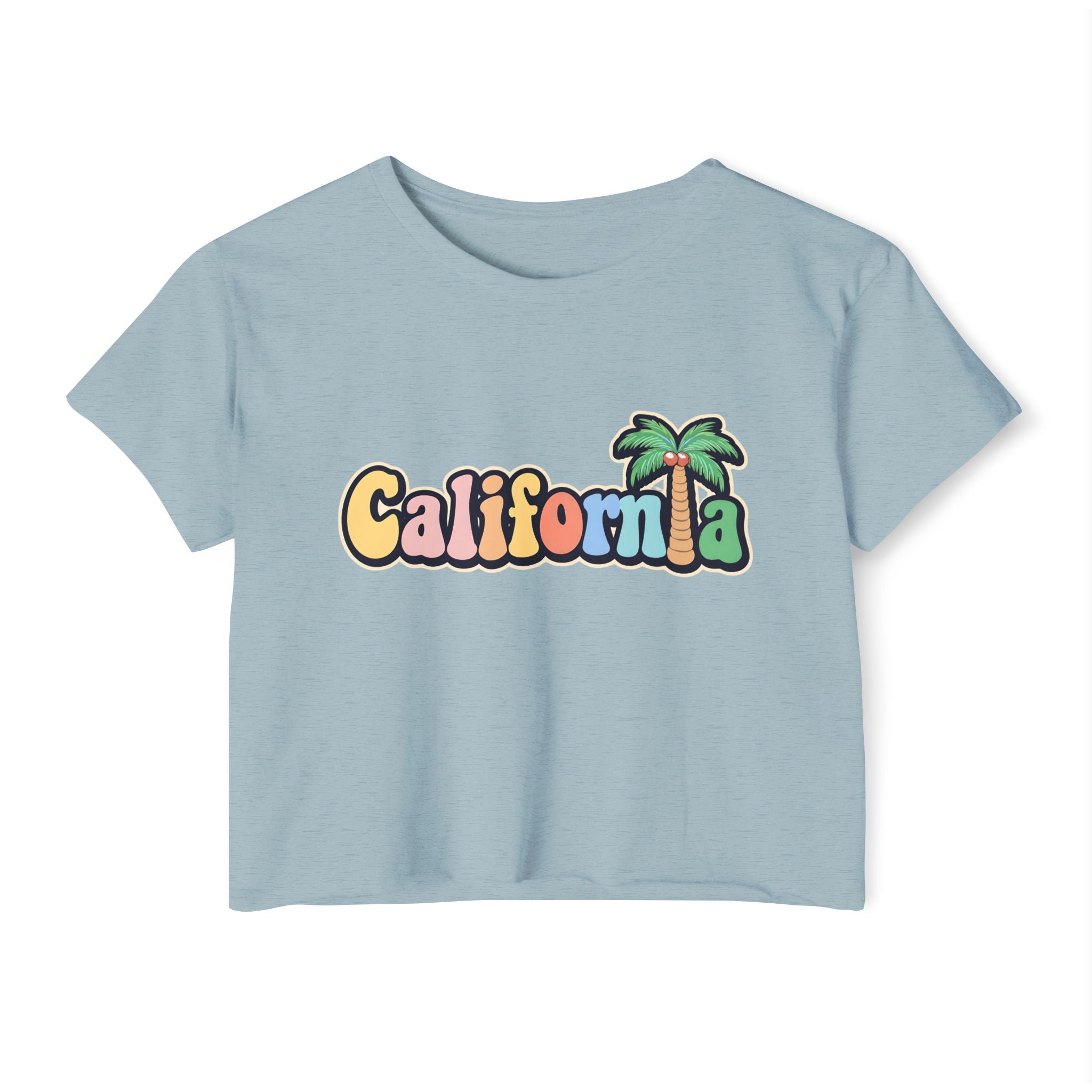California Palm Tree Cropped Tee
