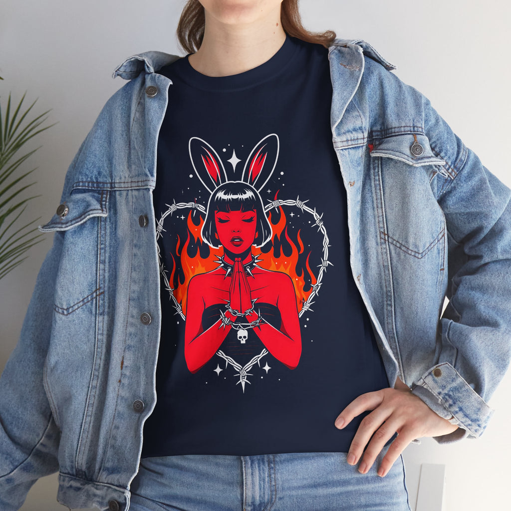 Edgy Bunny Heart Tee