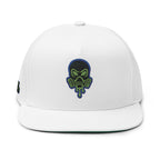 Embroidered Flat Bill Cap, Trendy Snapback Hat, Cool Streetwear Accessory, Unique Gift for Him, Casual Wear for All Seasons