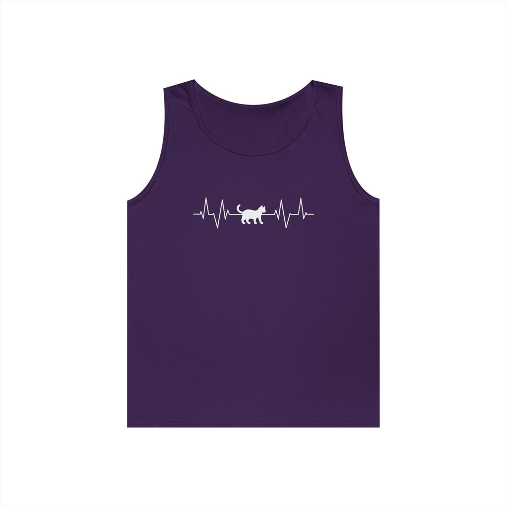 White Cat Heartbeat Tank